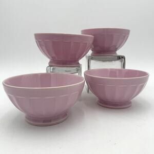 Vintage Cafe Au Lait Bowls by Apilco in Lavender France Set/4